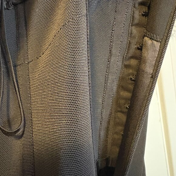 NWT Givenchy Black Evening Gown Size 2 Luxury Designer Glam with Metal Strap - Picture 8 of 13